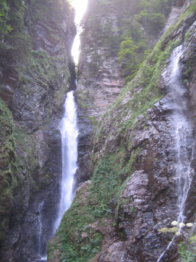 Cascade denfer, Val du Lys, chute 70m