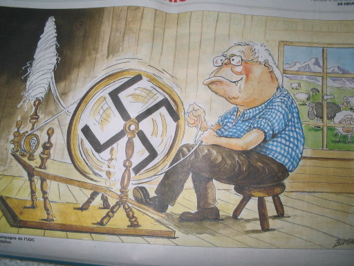 Karikatur Bürki in 24 heures, sept. 07 Karikatur Bürki in 24 heures, sept. 07