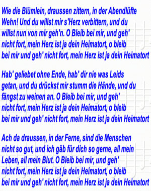 Wie die Blümlein...