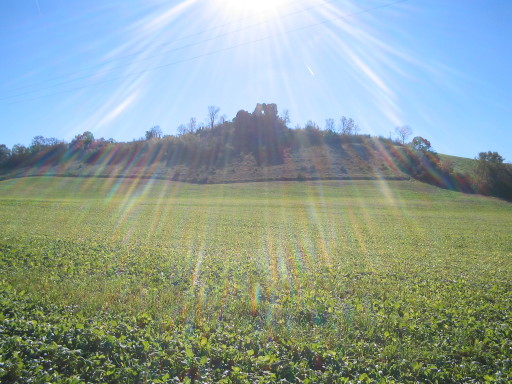 Château de Lamaguère in der Novembersonne