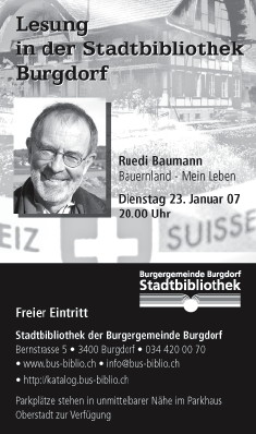 Lesung in der Stadtbibliothek Burgdorf