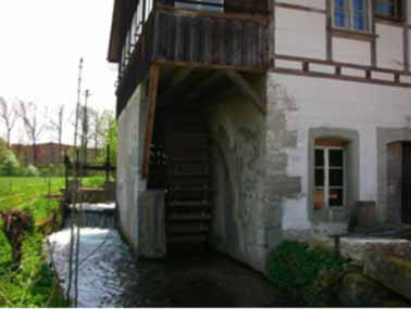 Unterschlächtiges Wasserrad Unterschlächtiges Wasserrad