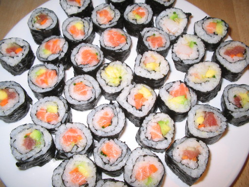 Suschi, zubereitet von Kathrin und Simon