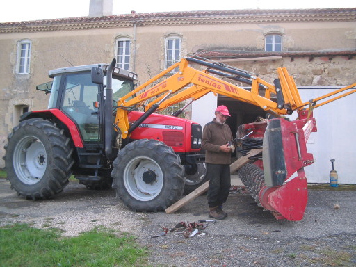 Reparatur der Herse rotative