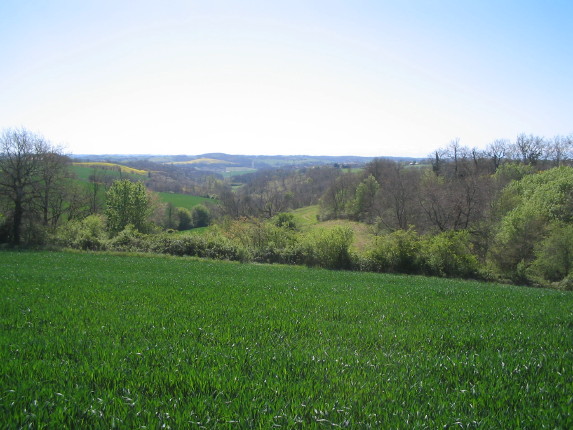 Hügellandschaft, Landes, Gers