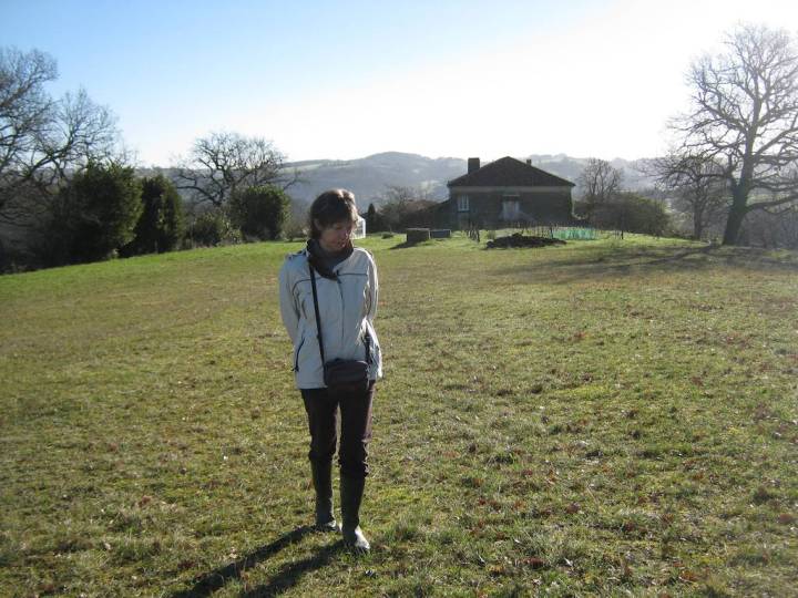 Stephanie auf der Suche nach der ersten Orchidee des Jahres 